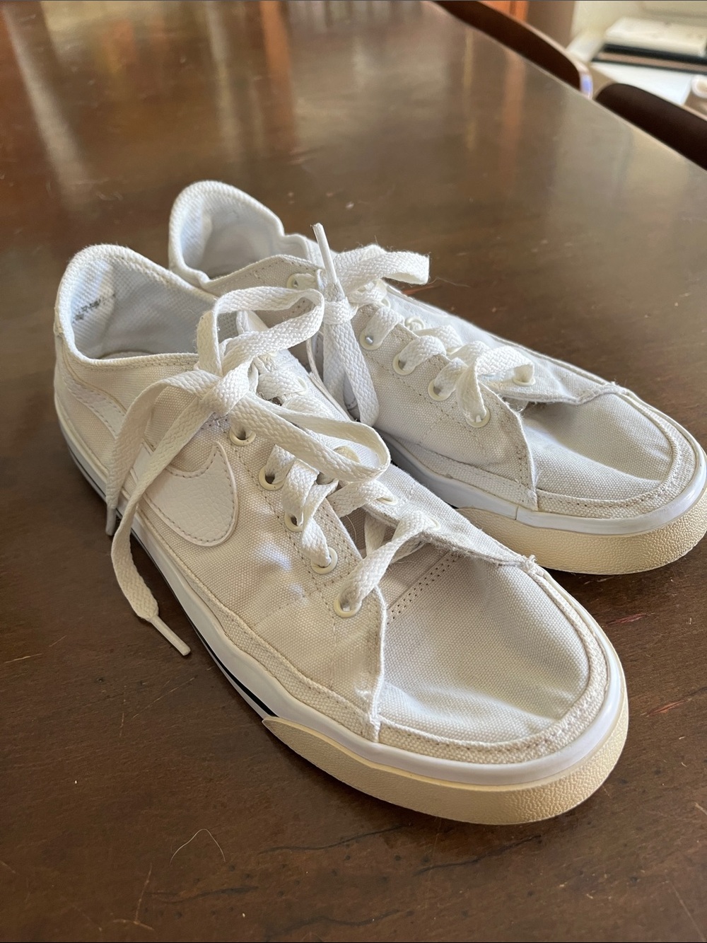 Nike Women's White Canvas Sneakers